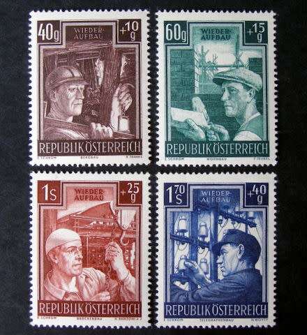 AUSTRIA Mint Set - Reconstruction Fund 1951