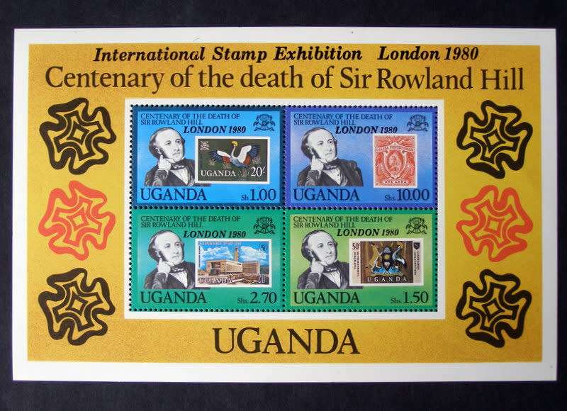 UGANDA Mint Miniature Sheet - London International Stamp Exhibition 1980