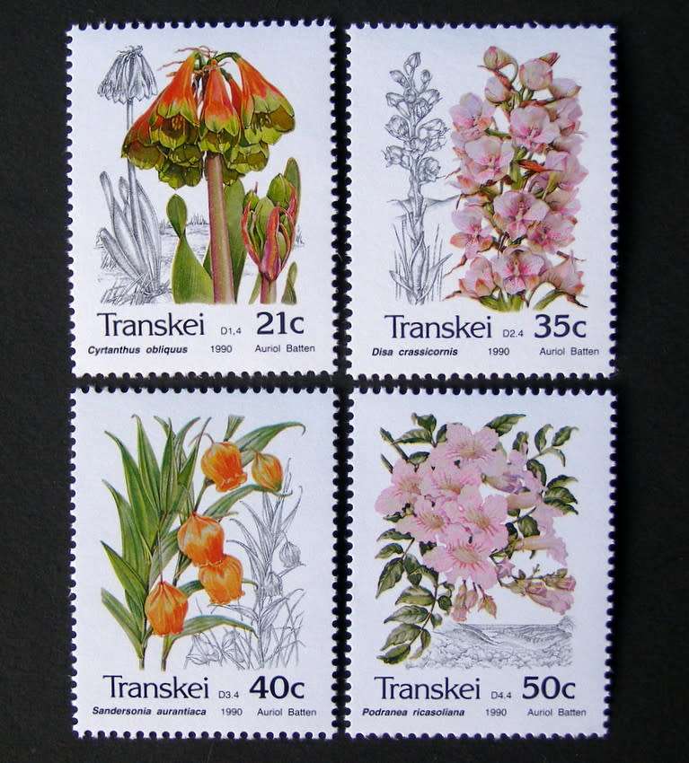 TRANSKEI Mint Set - Inidigenous Flora 1986 //Flowers