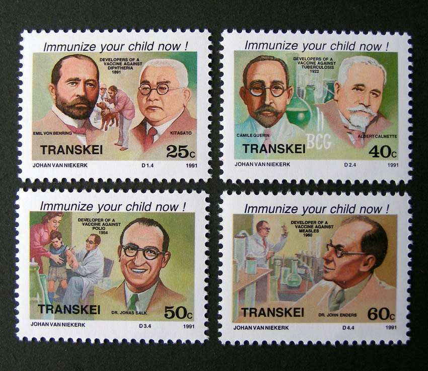 TRANSKEI Mint Set - Heroes of Medicine 1991