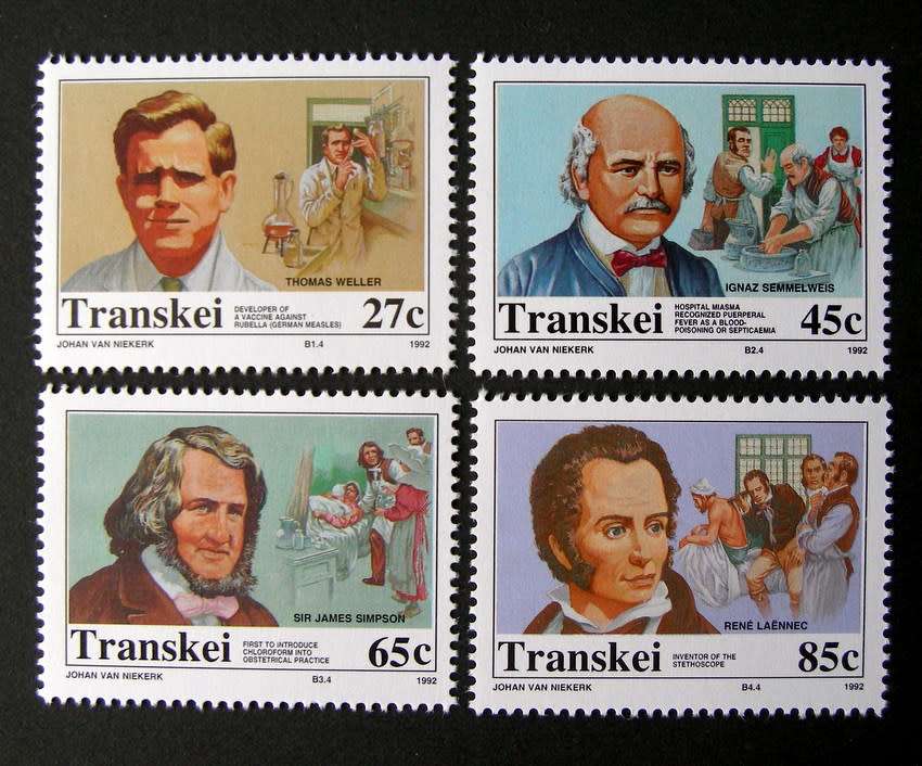 TRANSKEI Mint Set - Heroes of Medicine 1992