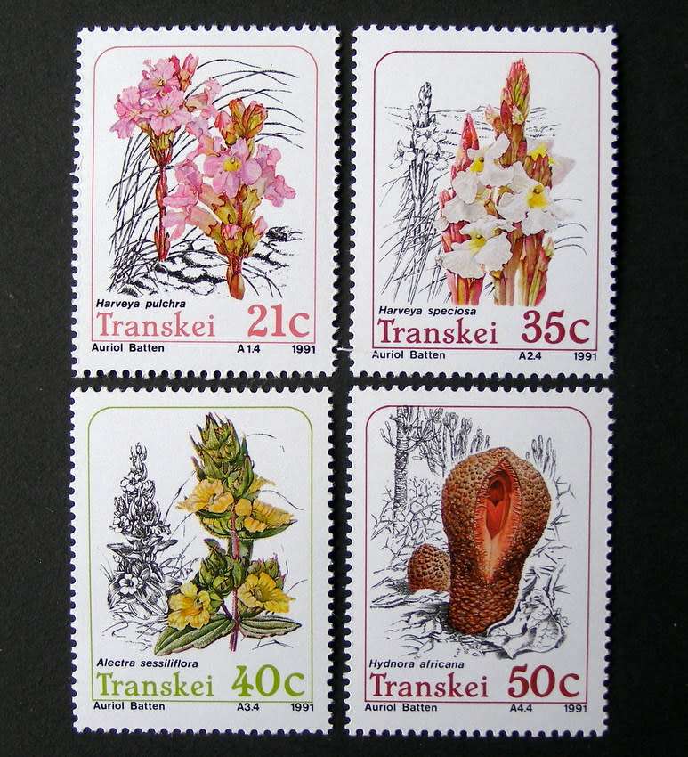 TRANSKEI Mint Set - Parasitic Plants 1991 //Flowers
