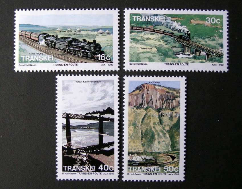 TRANSKEI Mint Set - Trains en Route 1989