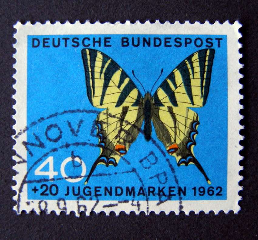 WEST GERMANY - Child Welfare: Butterflies 1962