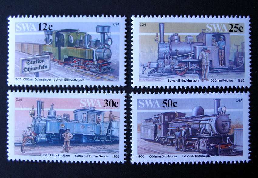 SWA Mint Set - Narrow-Gauge Railway Locomotives 1985 //Trains