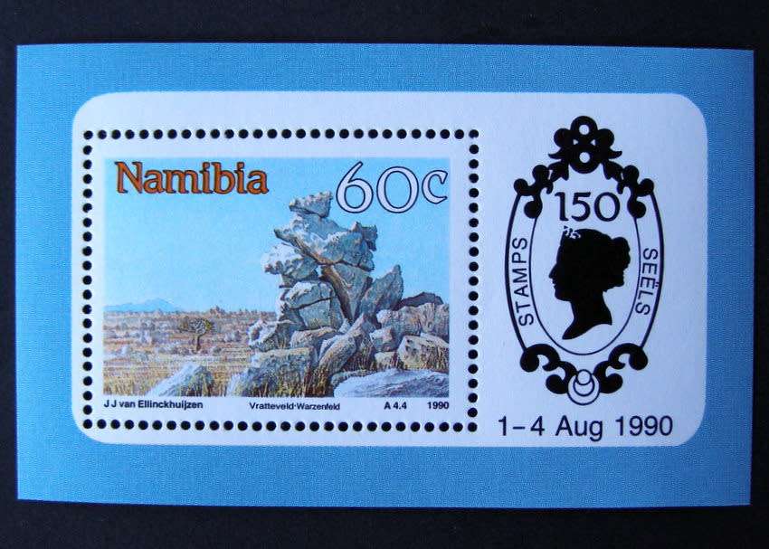 NAMIBIA Mint Miniature Sheet - Namibian Sights 1990