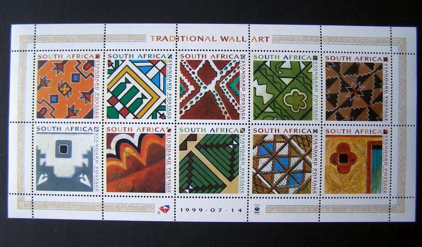 SOUTH AFRICA Mint Set - Traditional Wall Art 1999