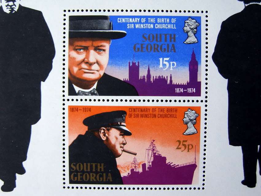 SOUTH GEORGIA Mint Miniature Sheet - Winston Churchill Birth Centenary 1974