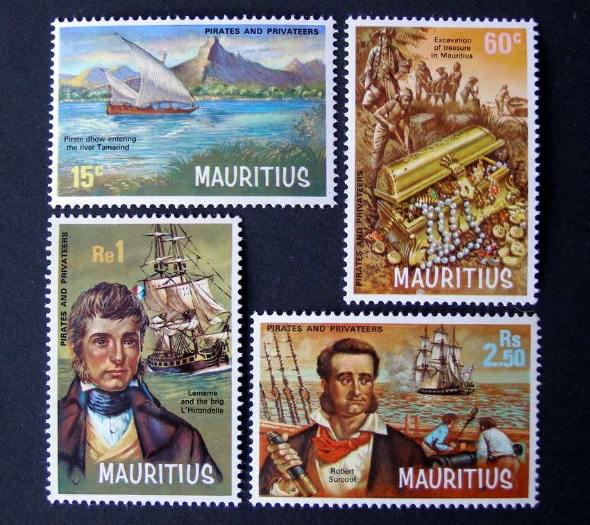 MAURITIUS Mint Set - Pirates and Privateers 1972