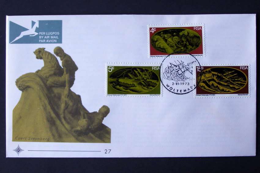 SOUTH AFRICA Cover - Bicentenary of Rescue by Wolraad Woltemade 1973