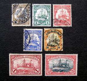 DEUTSCH-OSTAFRIKA Yacht Stamps