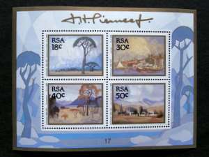 SOUTH AFRICA Mint Miniature Sheet - Pierneef 1989