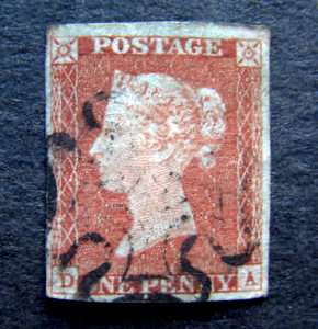 GREAT BRITAIN - Queen Victoria Penny Red, Maltese Cross