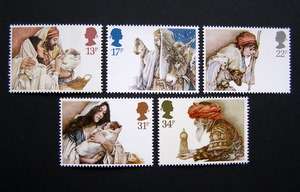 GREAT BRITAIN Mint Set - Christmas: Nativity Figures, 1984
