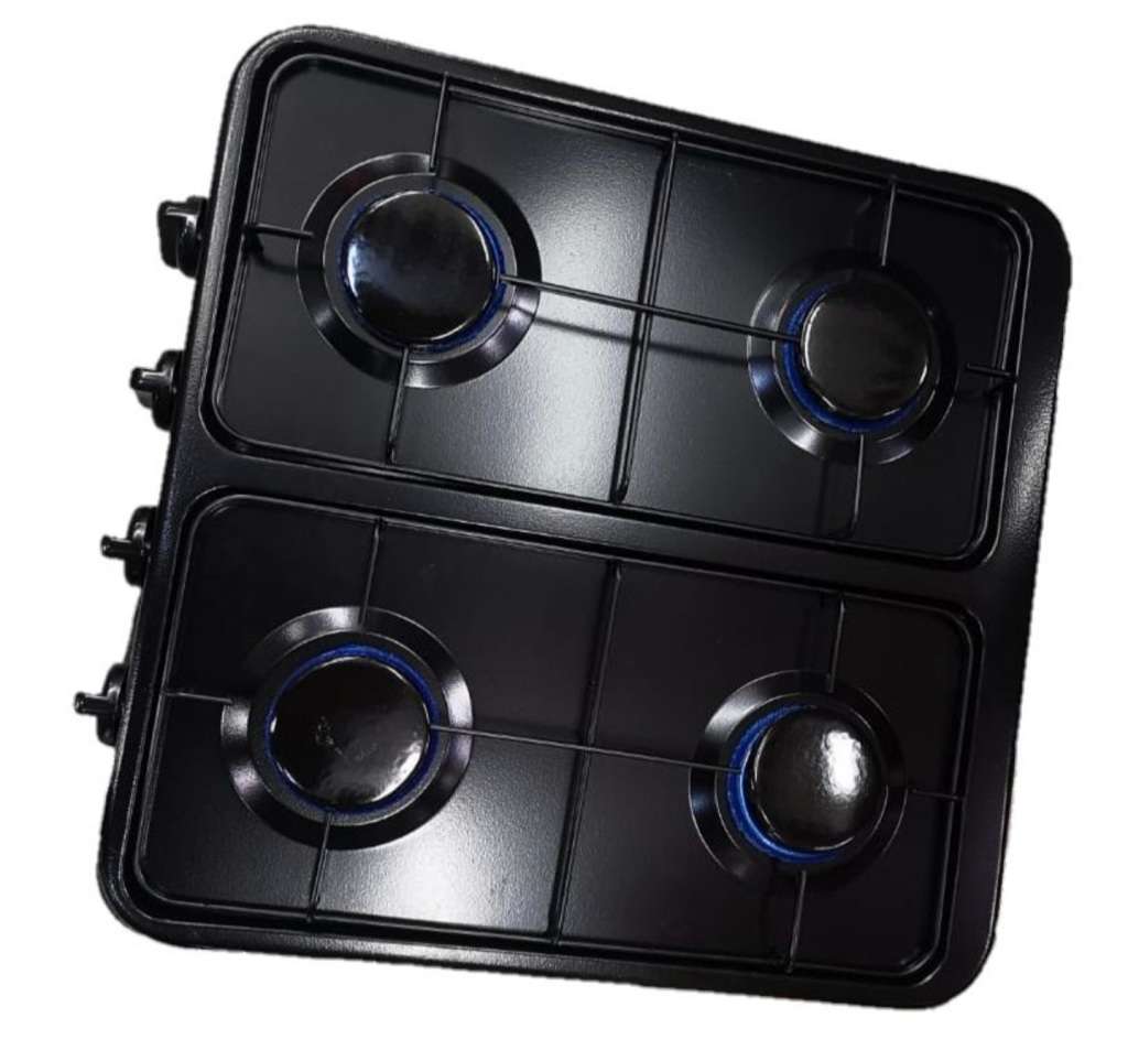 Digimark 4-Burner Gas Stove - Black -Stainless Steel