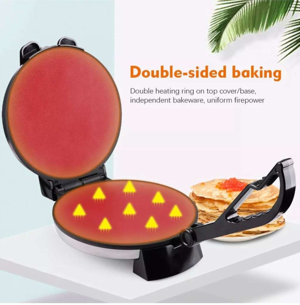 Electric Roti Maker - 1800w - double sided heat - even heat distribution