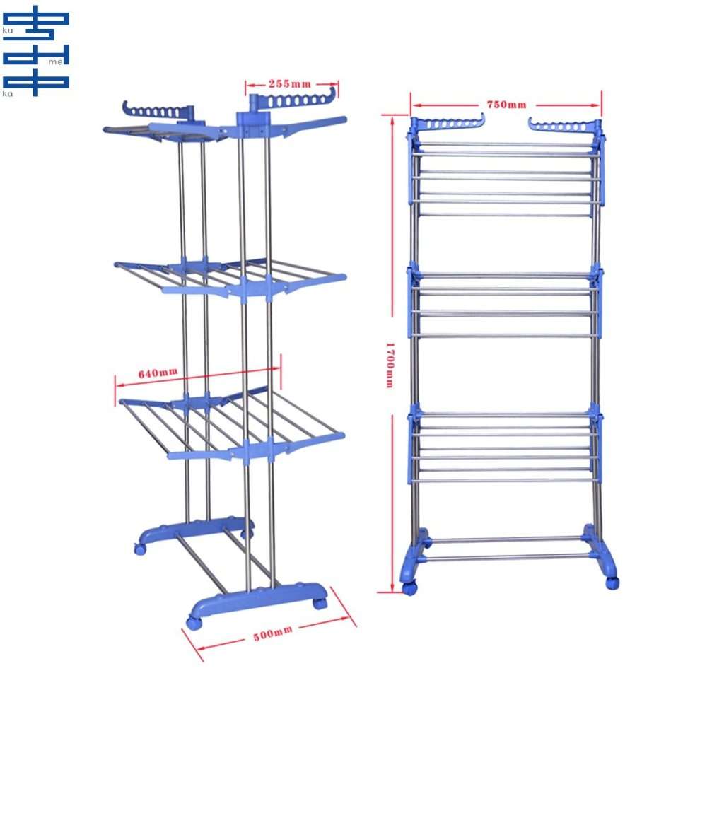 Collapsible 3 Tier Cloth Hanger Drying Rack