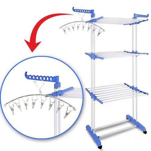 Collapsible 3 Tier Cloth Hanger Drying Rack