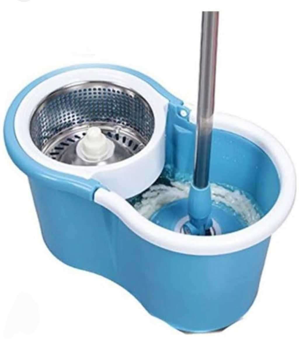 Rotating 360-Degrees Magic Spin Mop And Plastic Bucket Set