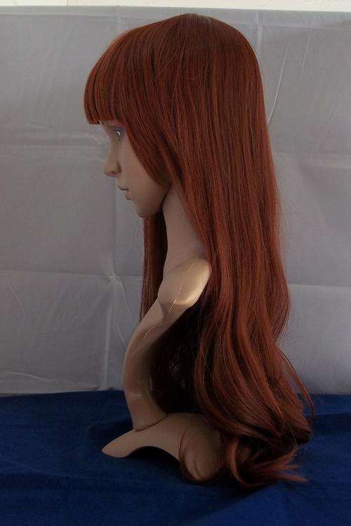 Long Red Brown Synthetic Wig