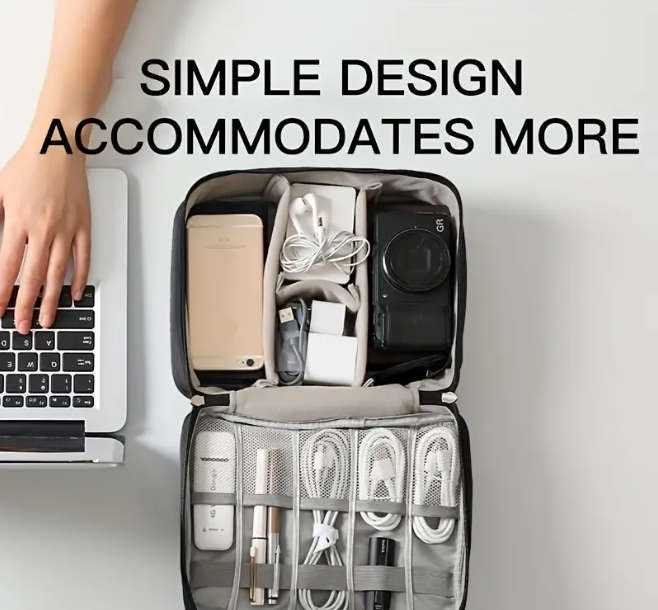 Large Capacity Storage Bag Data Cable Earphone Charger Storage Bag