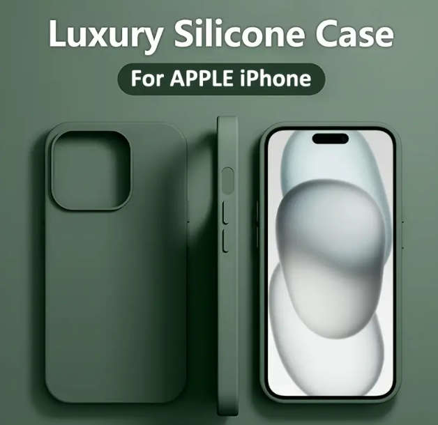Liquid Silicone Phone Case For iphone 15 pro max