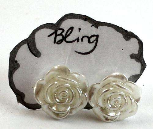 PEARL ROSE STUDS