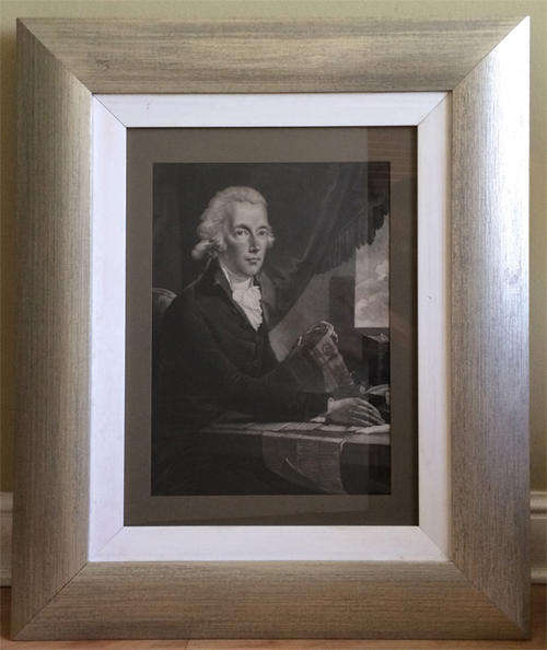 Crazy R1 start - Original 18th century mezzotint engraving in stunning silver frame