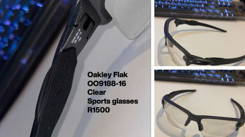 Oakley Flak OO9188-16 Clear Sports Glasses