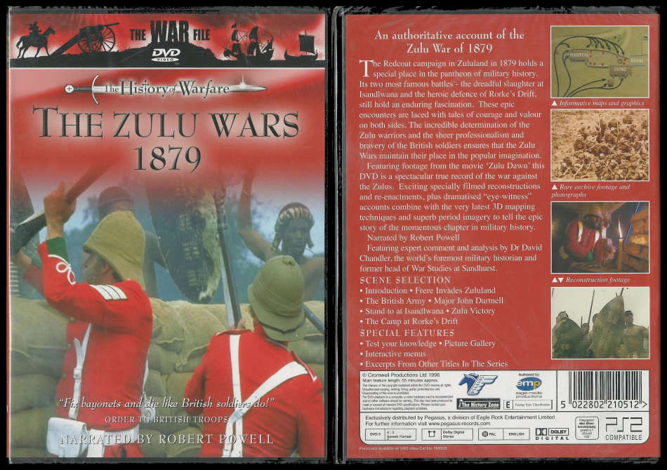 Documentary on the  1879 Zulu Wars.  NEW and sealed.   Immediate shipping!
