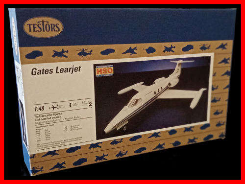 FREE SHIPPING via PeP PAXI.  1/48 Lear Jet.  TESTORS. Brand new and immediate shipping.