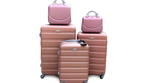 On Special Set of 5 Lightweight ABS Material  Travel Luggage Suitcase/