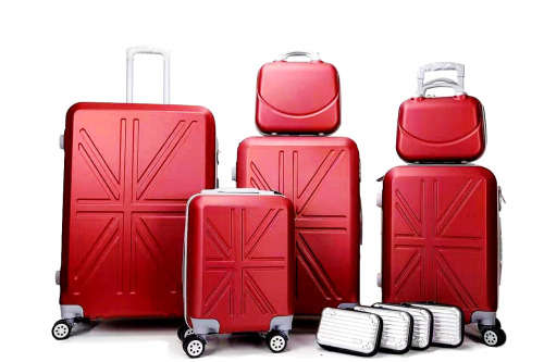 On Special Set of 4/6 Lightweight ABS Material British Style Travel Luggage Suitcase