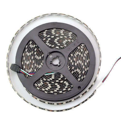 5M RGB 3528 SMD Waterproof 300 LED String Strip Light + IR Remote 12V Power