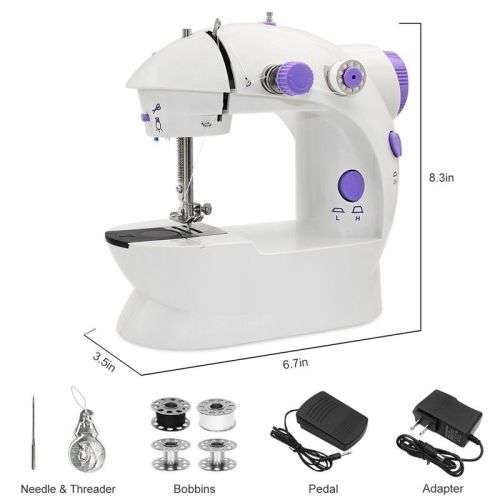 Mini Sewing Machine¿SA Plug Portable Electric Sewing Machine with Lamp