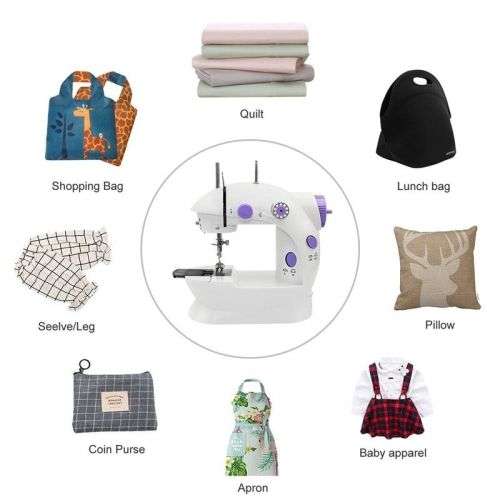 Mini Sewing Machine¿SA Plug Portable Electric Sewing Machine with Lamp