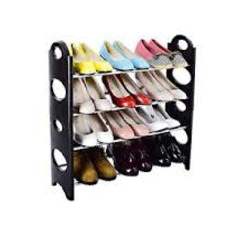 Shoe Rack - 4 Tier Shoe Rack - DIY 4 Tier Shoe Rack - Easy To Assemble 4 Tier Shoe Rack