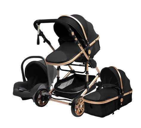 3 IN 1 Baby Carrier, Car Seat and Stroller-black
