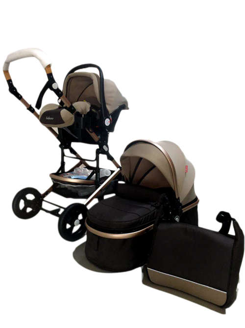 3 IN 1 Baby Carrier, Car Seat and Stroller-black