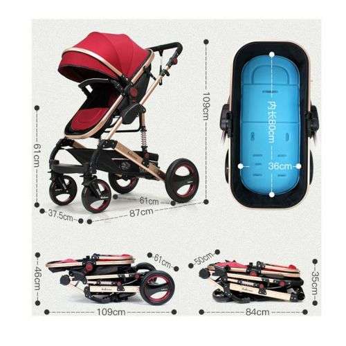 3 IN 1 Baby Carrier, Car Seat and Stroller-Khaki