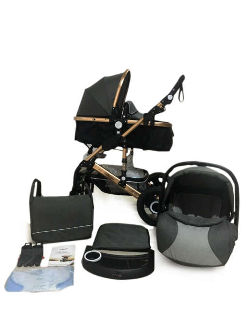 3 IN 1 Baby Carrier, Car Seat and Stroller-Khaki