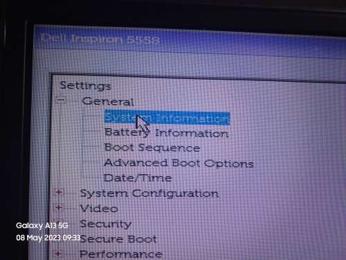 DELL INSPIRON 5558 i5 5200U FOR SPARES