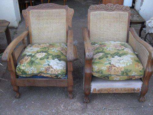 TWO ABSOLUTE LOVELY BALL & CLAW LOUNGE CHAIRS