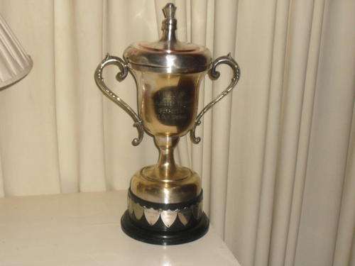 LARGE SILVER PLATED TROPHY (2)