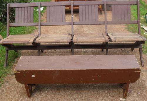 2X WOODEN BENCHES FOR YOU'RE OUTDOORS-HAVE A LOOK
