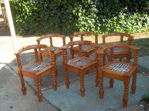 6 X RIEMPIES CORNER CHAIRS