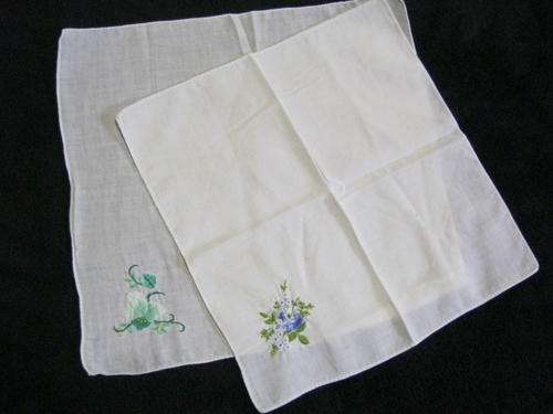 Vintage Embroidered Collectable Handkerchiefs