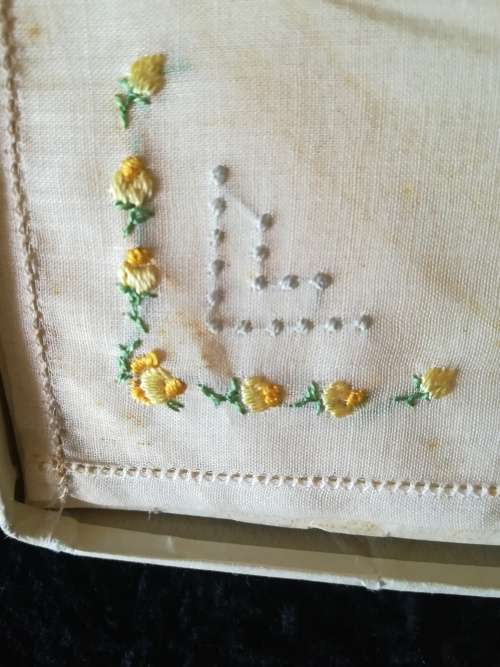 Vintage Swiss Made Embroidered Handkerchiefs (3)
