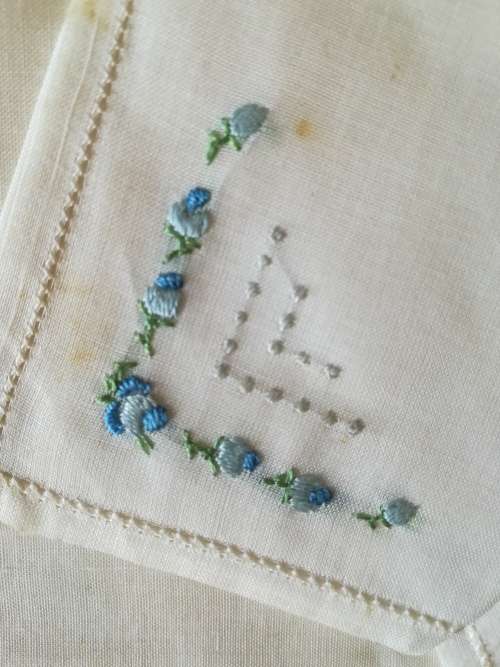 Vintage Swiss Made Embroidered Handkerchiefs (3)