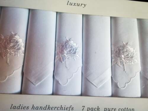Marks & Spencer 7 Luxury Pure Cotton Handkerchiefs